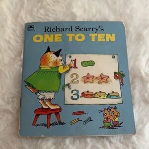 Vintage Paperback Book;Richard Scarry’s One to Ten